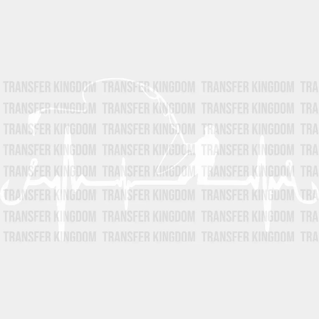 Fishing Rhythm Design - Dtf Transfers Unisex S & M (10’) / Light Color See Imaging
