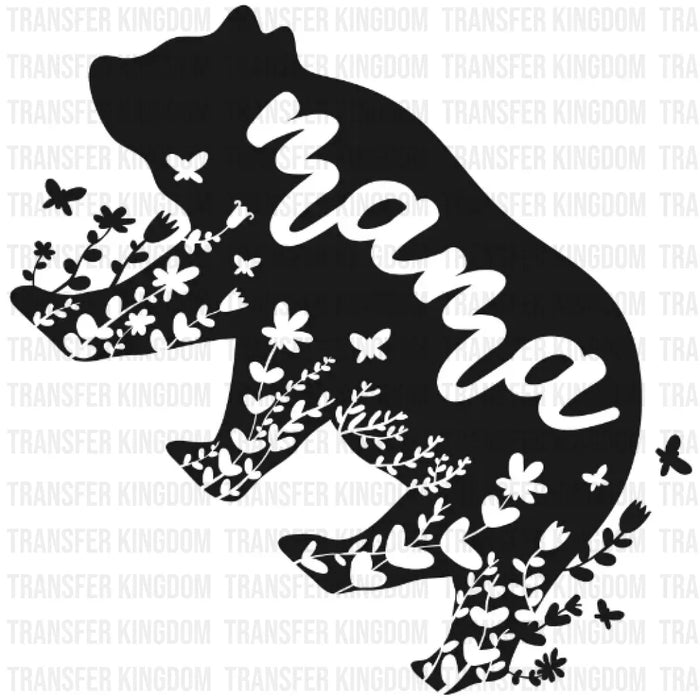 Floral Mama Bear - Mom Life Design - DTF heat transfer