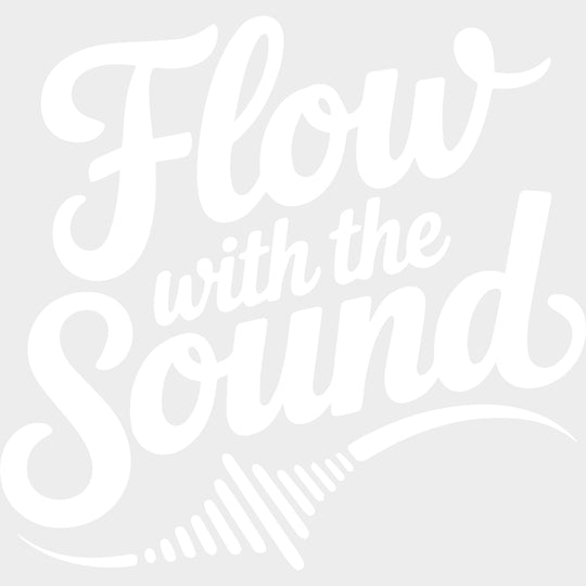 Flow With The Sound - Music DTF Transfers - Adult Unisex - S & M (10’’) / Light Color Design (See Imaging)