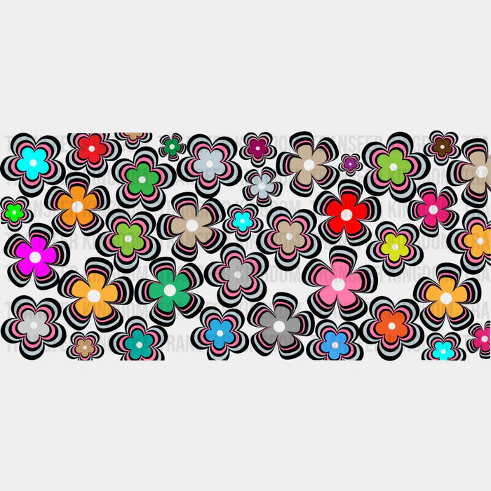 Flowers UV DTF Transfer Cup Wrap UV DTF Sticker