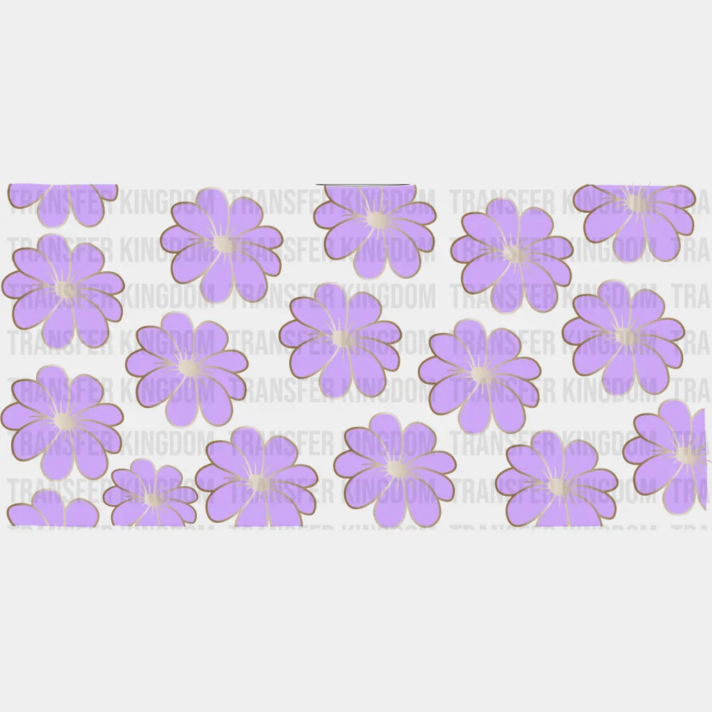 Flowers Uv Dtf Transfer Cup Wrap Sticker