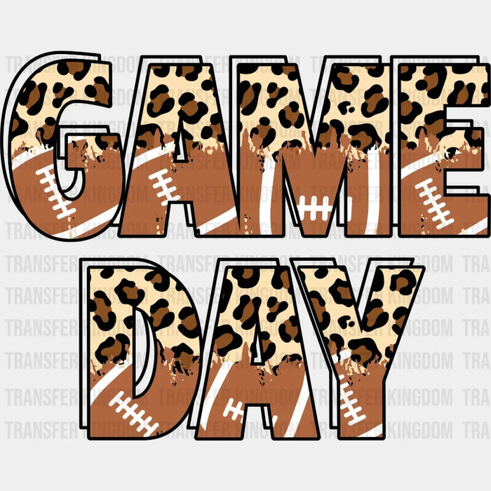 Football Game Day Leopard DTF Transfer