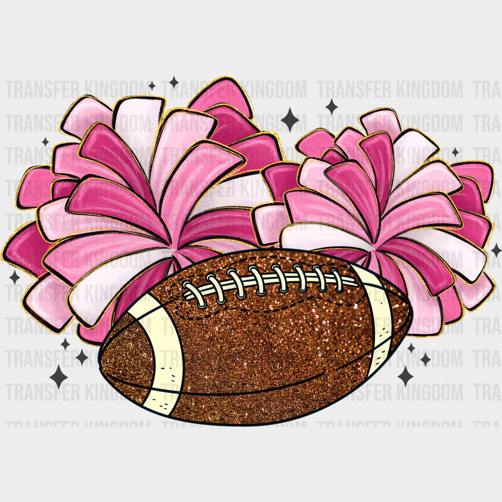 Football & Pom Poms - Cheerleading DTF Transfers