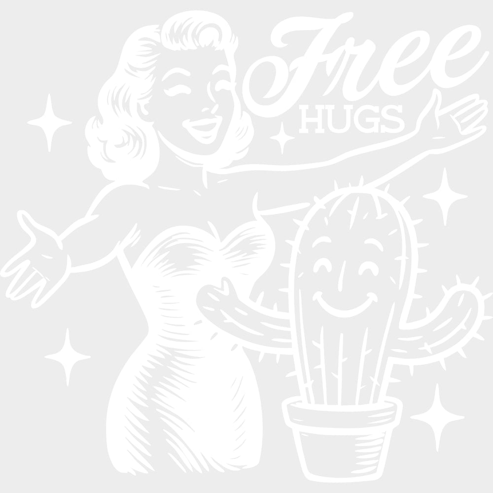 Free Hugs - Plants DTF Transfers Adult Unisex - S & M (10’’) / Light Color Design (See Imaging)