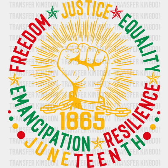Freedom Justice Equality - Juneteenth DTF Transfer