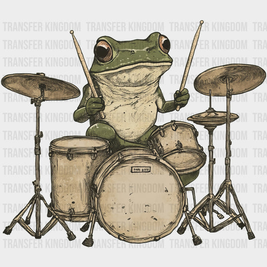 Frog Drumming - Music DTF Transfers transfer-kingdom