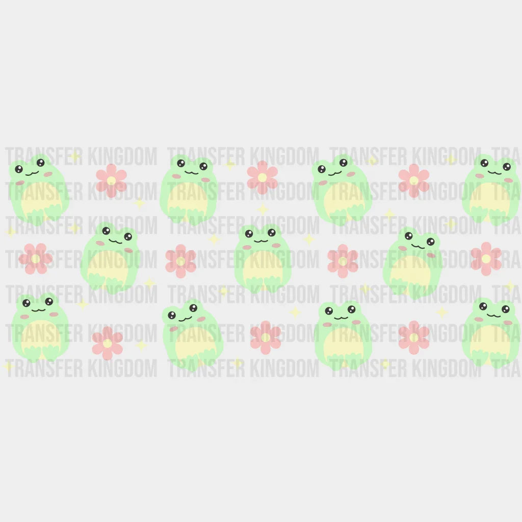 Frog Uv Dtf Transfer Cup Wrap Sticker