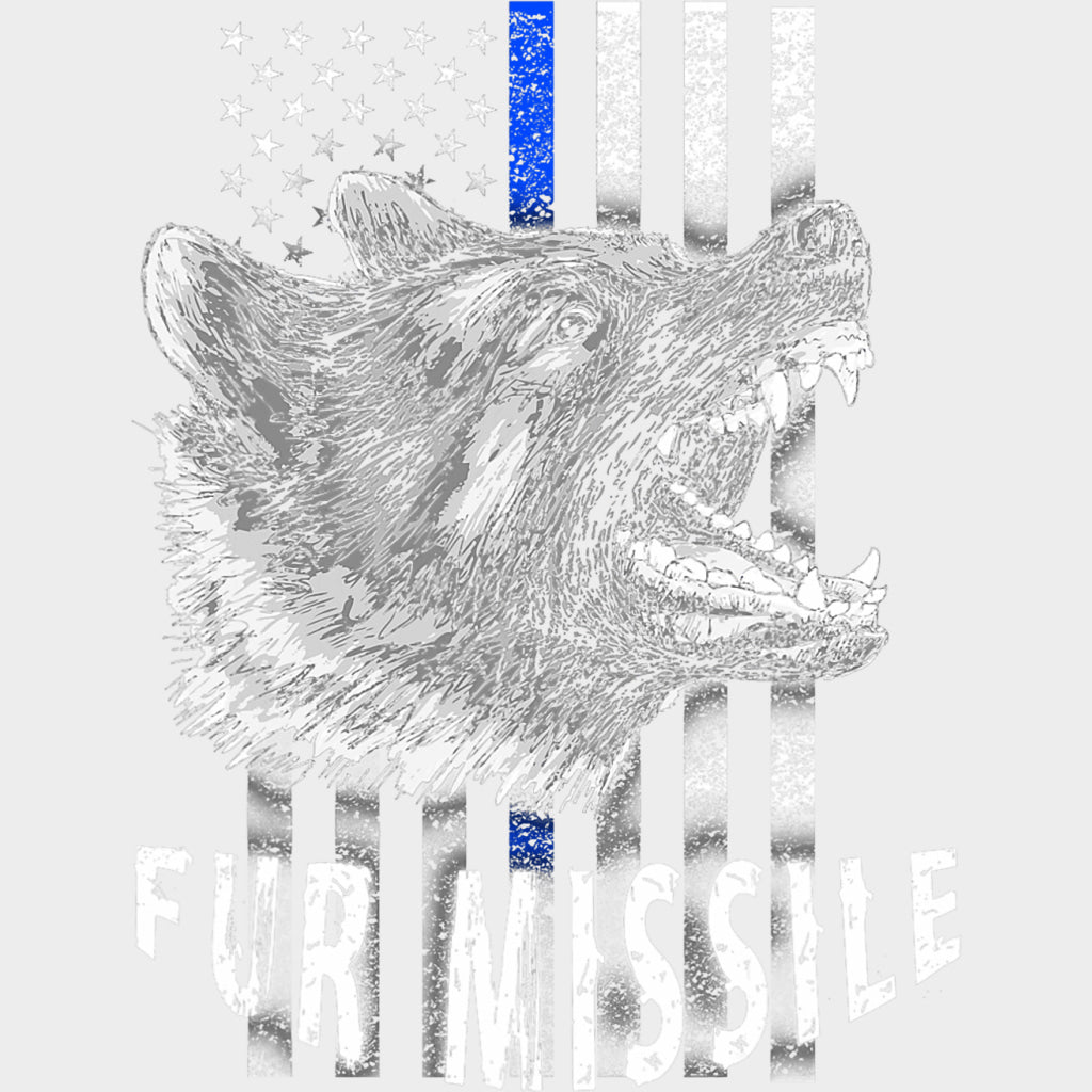 Fur Missile - Police DTF Transfers transfer-kingdom Light Color Design (See Imaging)