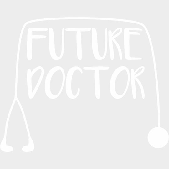 Future Doctor, Stethoscope B&W - Medical School DTF Transfers transfer-kingdom Light Color Design (See Imaging)