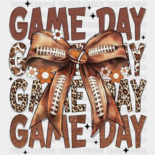 Game Day Ribbon Game Day DTF Transfer Adult Unisex S & M (10’’) / Dark Color Design (See Imaging)
