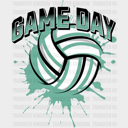 Game Day Teal Color - Volleyball DTF Transfers