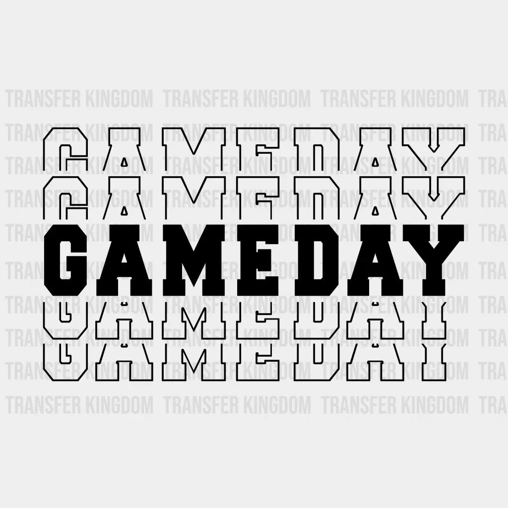 Gameday - Game Day Football Design Dtf Heat Transfer Unisex S & M ( 10 ) / Dark Color See Imaging