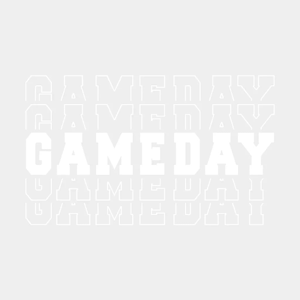 Gameday - Game Day Football Design Dtf Heat Transfer Unisex S & M ( 10 ) / Light Color See Imaging