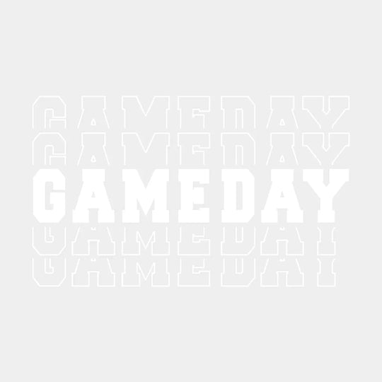 Gameday - Game Day Football Design Dtf Heat Transfer Unisex S & M ( 10 ) / Light Color See Imaging