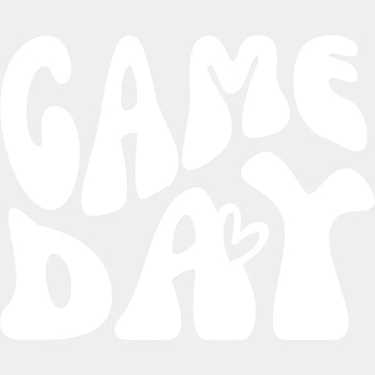 Gameday Heart Design - Dtf Heat Transfer Unisex S & M (10’’) / Light Color (See Imaging)