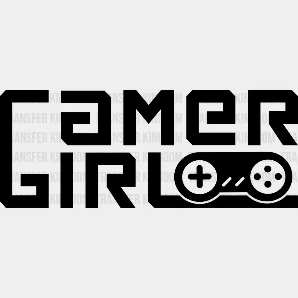Gamer Girl Gamepad Design - Video Game Dtf Heat Transfer