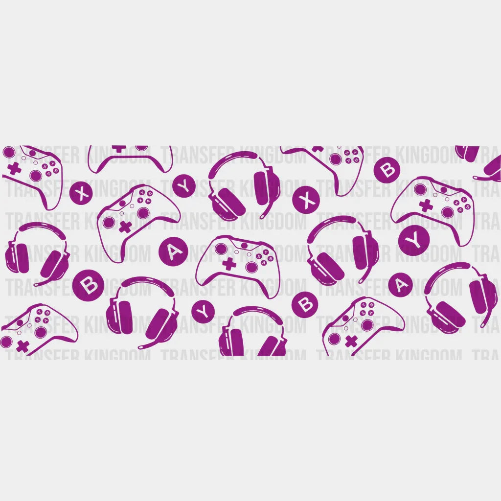 Gaming Setup Uv Dtf Transfer Cup Wrap Sticker