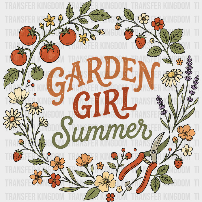 Garden Girl Summer - Gardening DTF Transfers