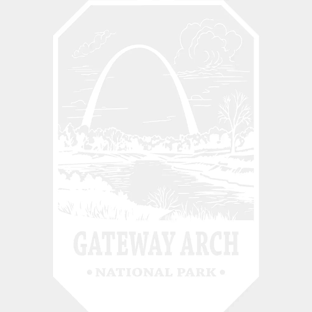 Gateway Arch National Park Design - Parks Dtf Transfers Unisex S & M (10’) / Light Color See Imaging