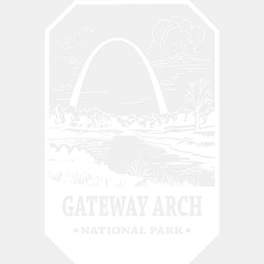 Gateway Arch National Park Design - Parks Dtf Transfers Unisex S & M (10’) / Light Color See Imaging