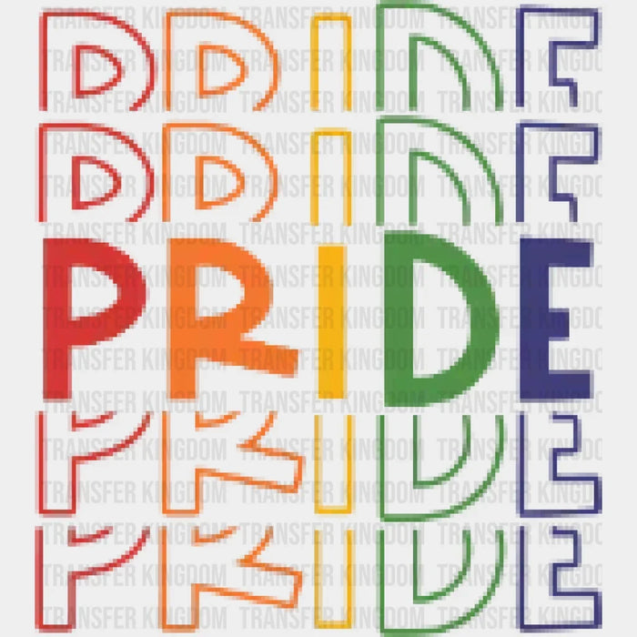 Gay Pride - LGBT Ally - Rainbow Design - DTF heat transfer