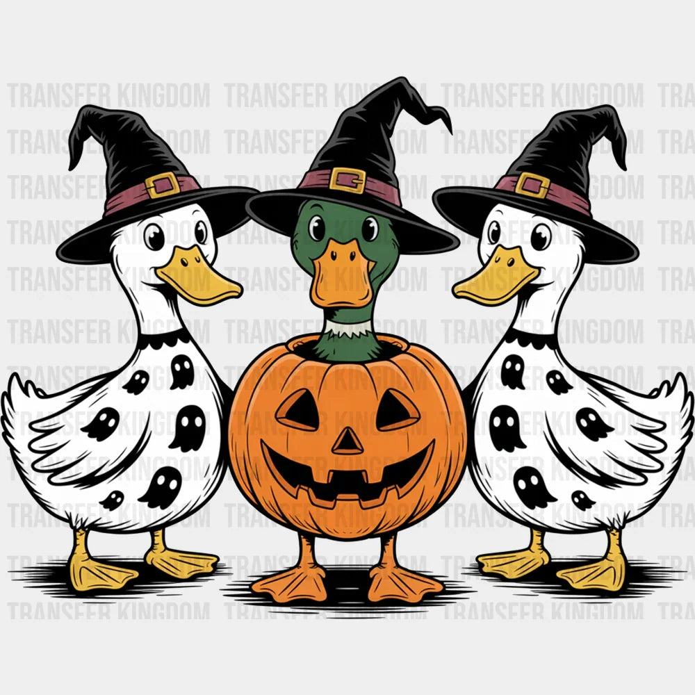 Ghost Ducks Halloween DTF Transfer