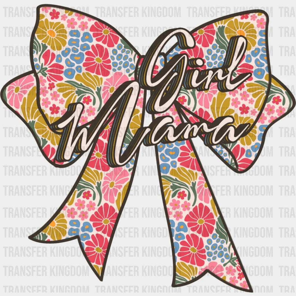 Girl Mama Flowers Ribbon - Mother’s Day DTF Transfer