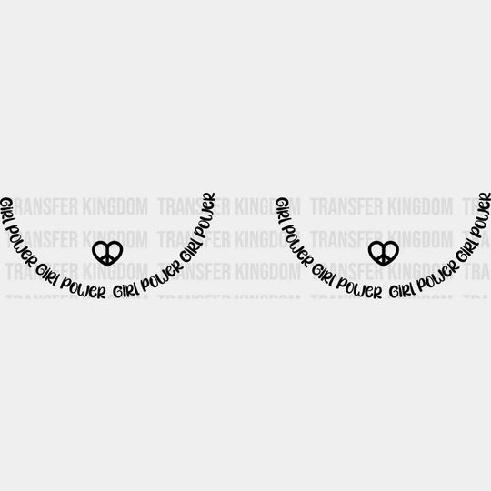 Girl Power Feminist Design - Dtf Heat Transfer Unisex S & M ( 10 ) / Dark Color See Imaging