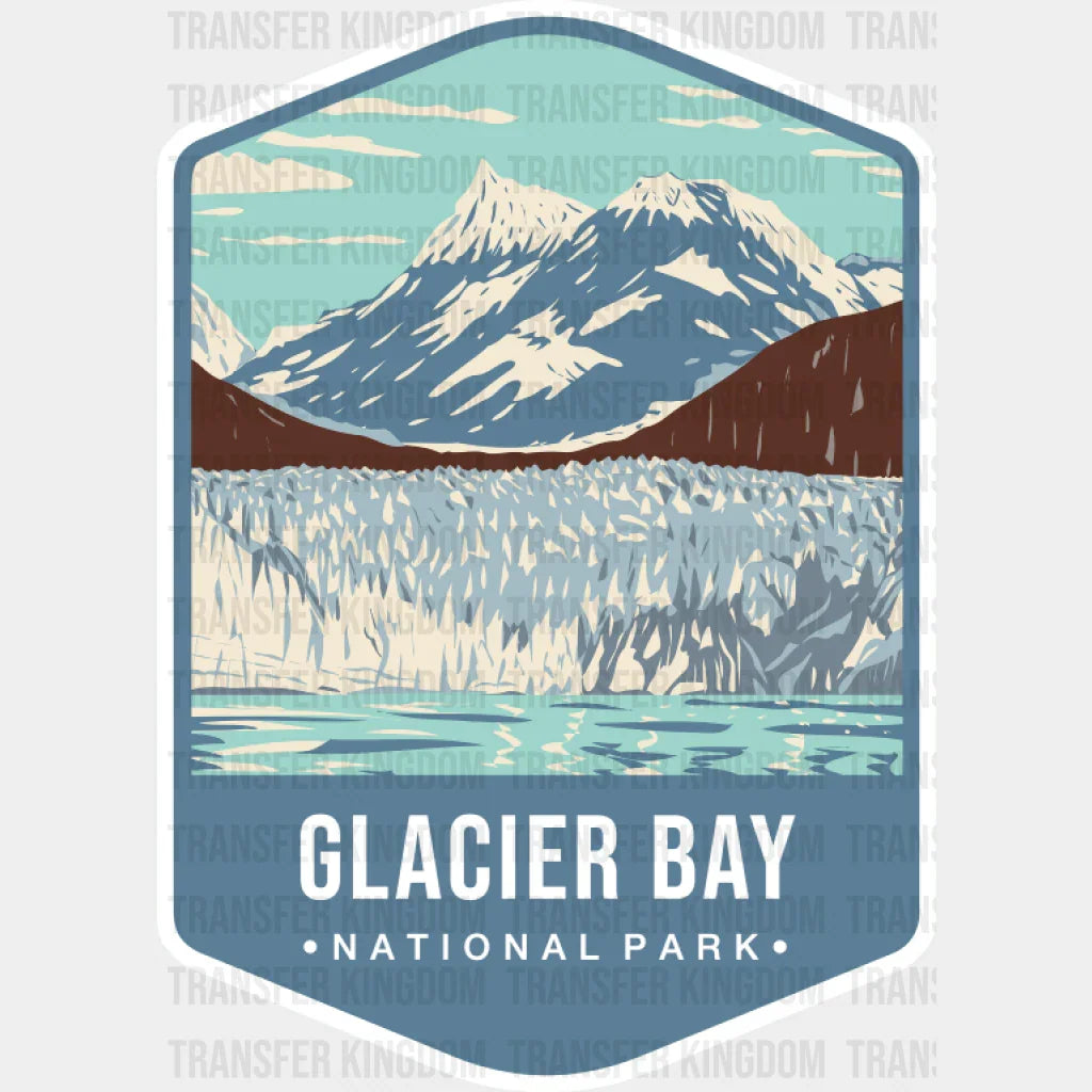 Glacier Bay National Park Colorful Design - National Parks DTF Transfer