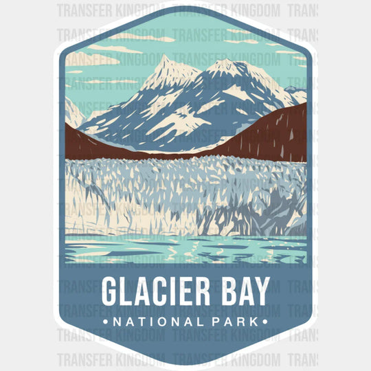 Glacier Bay National Park Colorful Design - National Parks DTF Transfer