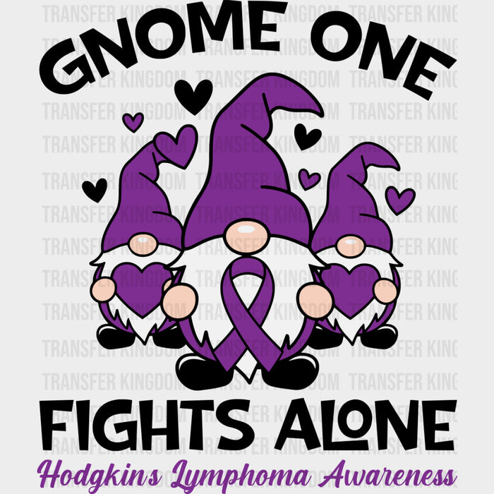 Gnome One Fights Alone, Hodgkin's Lymphoma - Lymphoma DTF Transfers