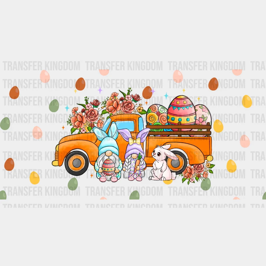 Gnomies With truck Easter UV DTF Transfer Cup Wrap UV DTF Sticker - Transfer Kingdom