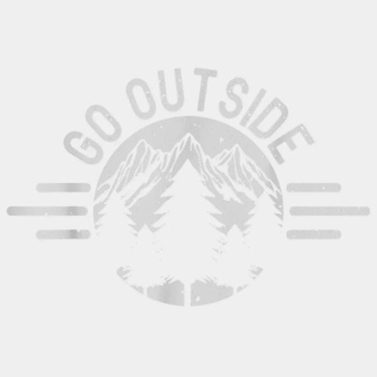 Go Outside - Hiking And Camping Design Dtf Heat Transfer Unisex S & M ( 10 ) / Light Color See