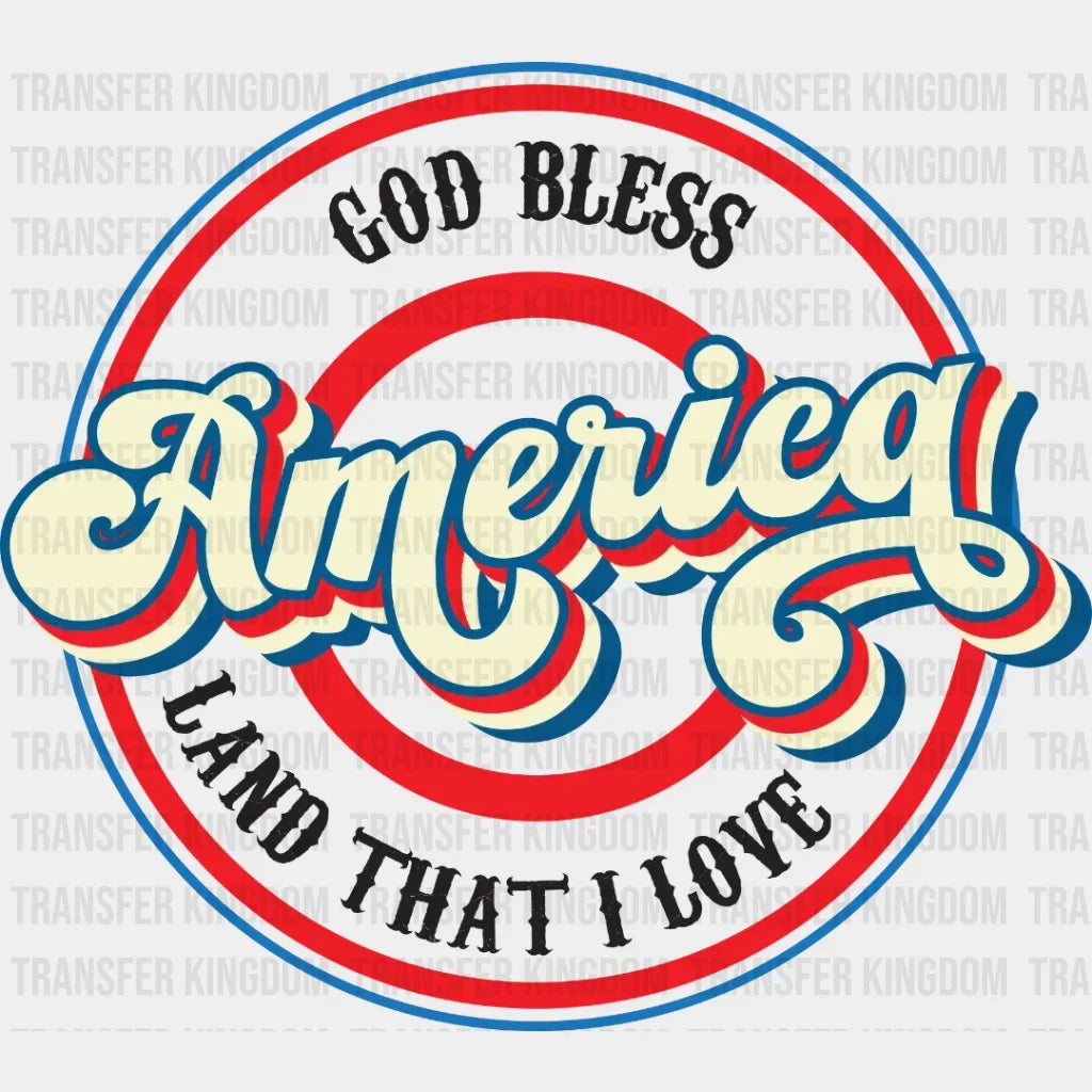 God Bless America Dtf Transfer