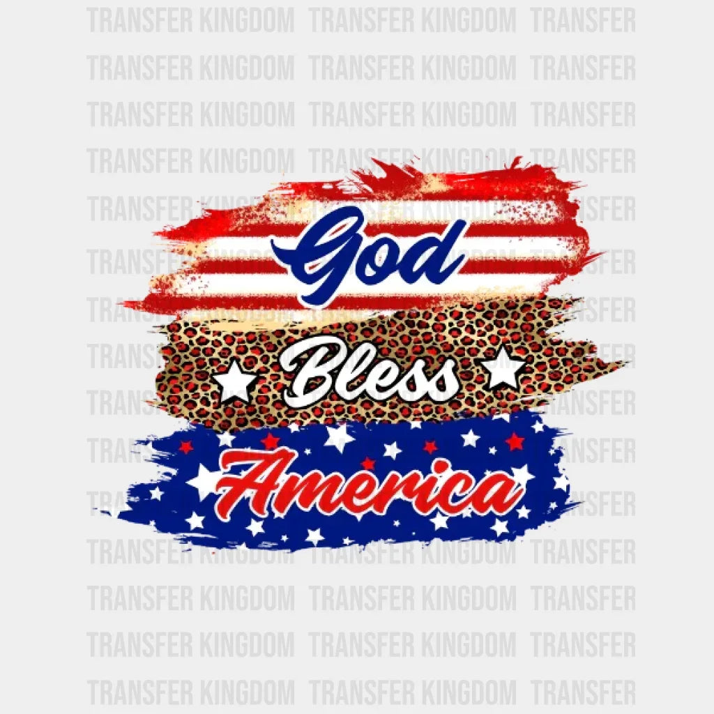 God Bless American Dtf Transfer