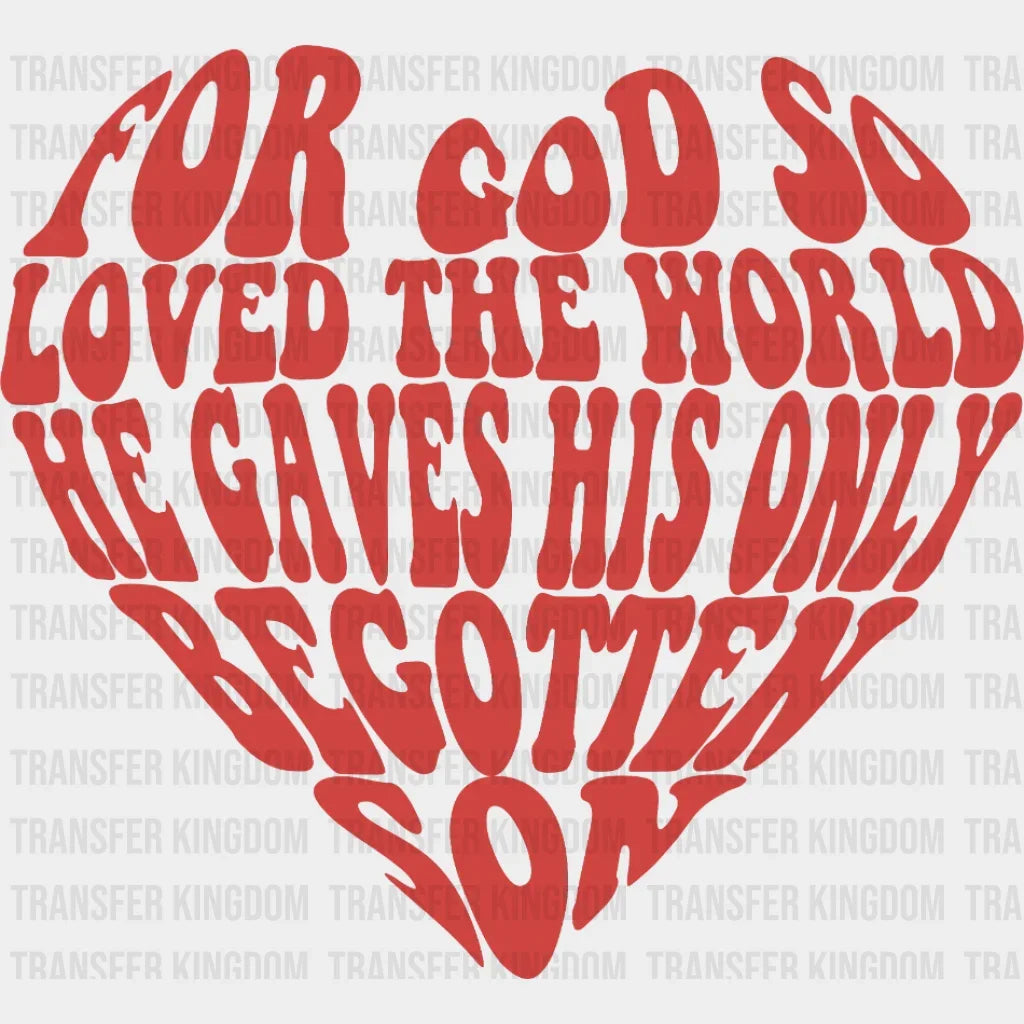 God Heart Dtf Transfers