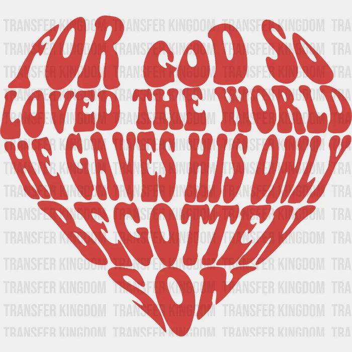 God Heart  DTF Transfers