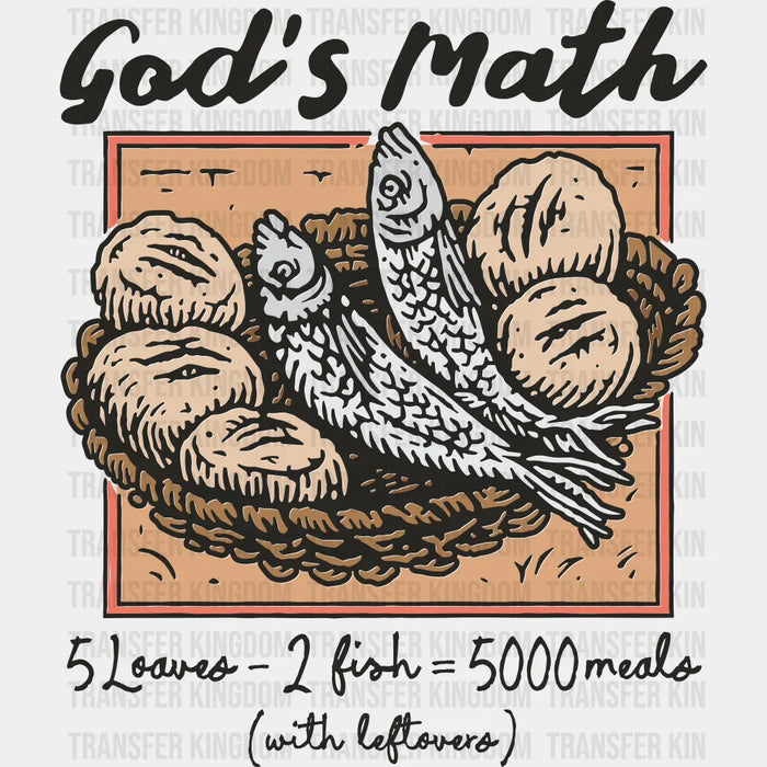 God's Math - Faith DTF Transfer