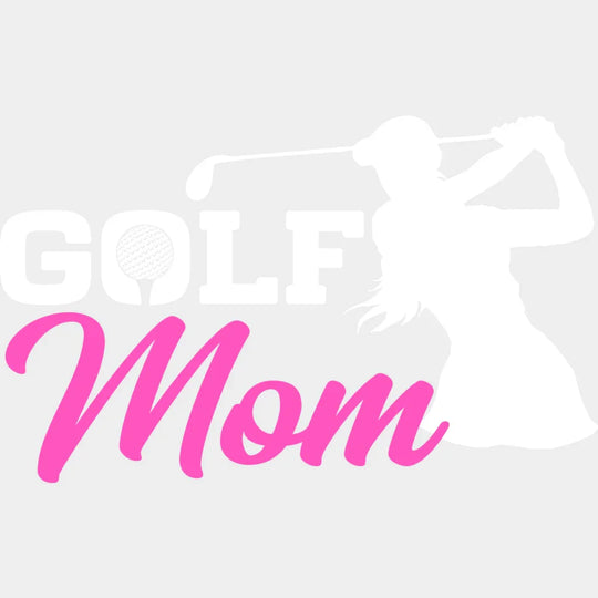 Golf Mom - Dtf Heat Transfer Unisex S & M (10’’) / Light Color Design (See Imaging)
