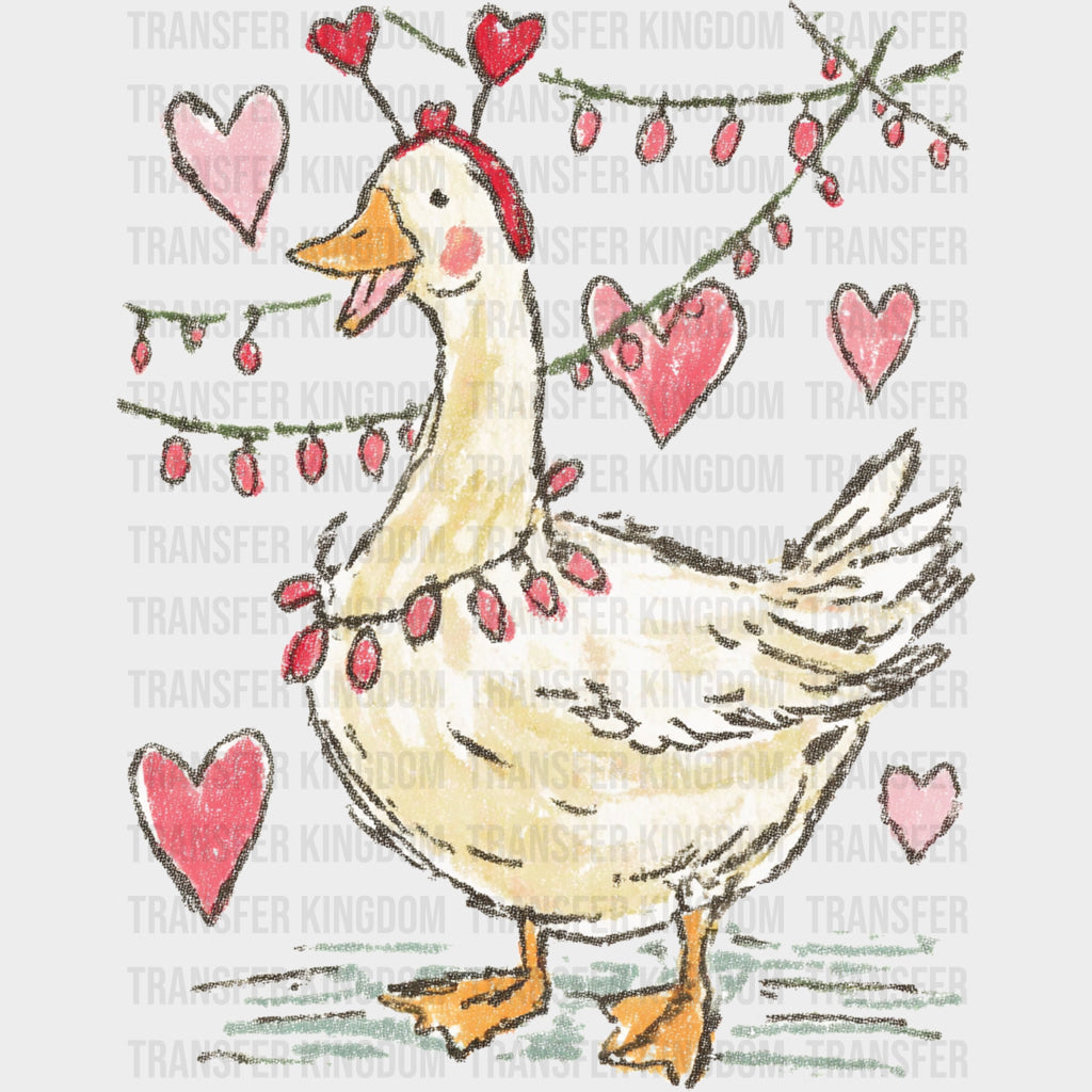 Goose Heart Strings - Valentine's Day DTF Transfers transfer-kingdom