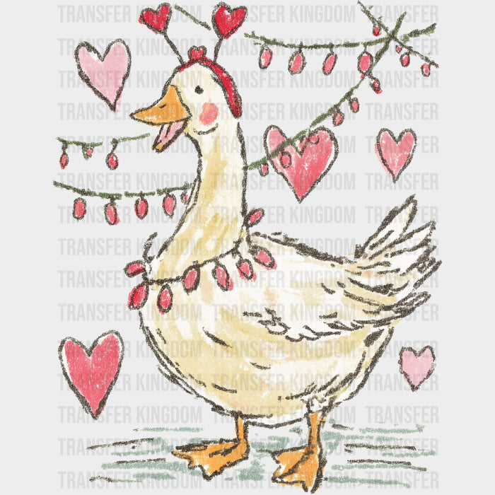 Goose Heart Strings - Valentine's Day DTF Transfers
