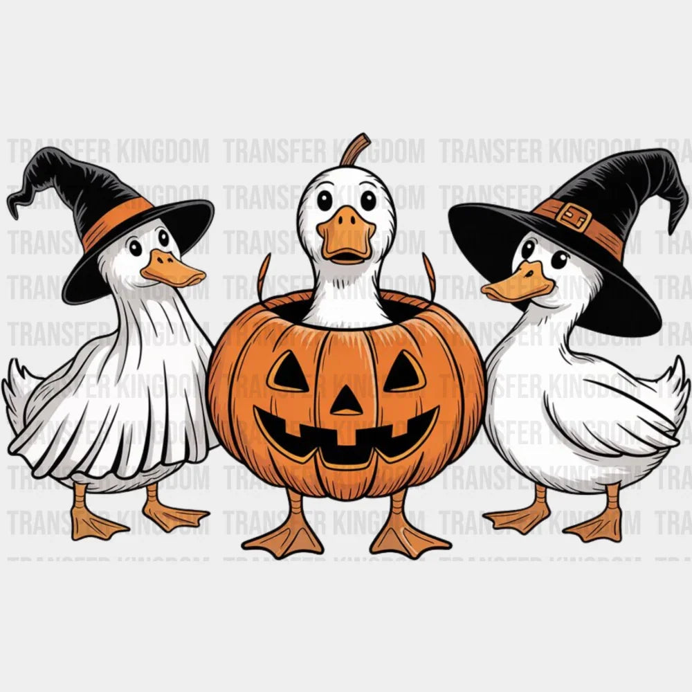 Goose In Jack o’Lantern Halloween DTF Transfer
