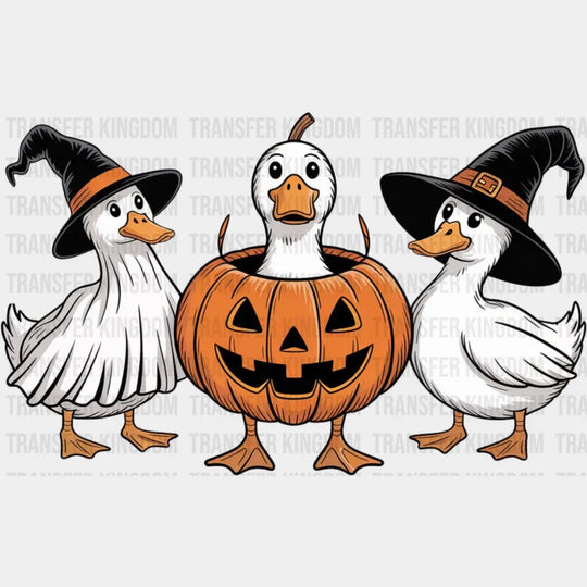 Goose In Jack o’Lantern Halloween DTF Transfer