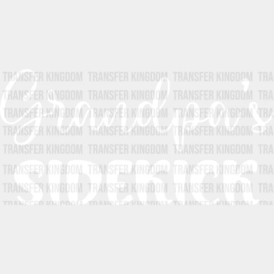 Grandpa’s Sidekick - Grandpa Dtf Heat Transfer Unisex S & M (10’’) / Light Color Design See Imaging
