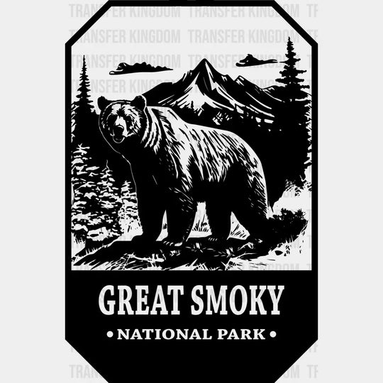 Great Smokey National Park Design - Parks Dtf Transfers Unisex S & M (10’) / Dark Color See Imaging