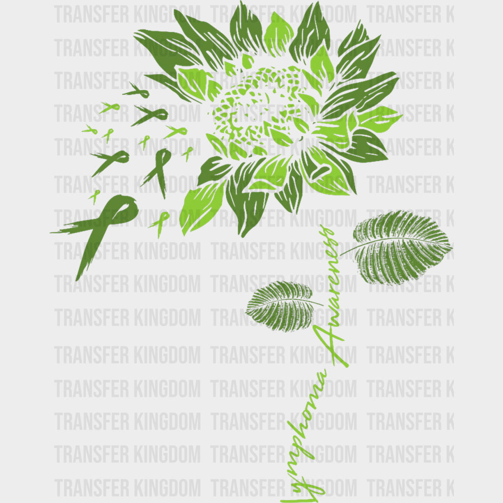 Green Sunflower - Lymphoma DTF Transfers transfer-kingdom