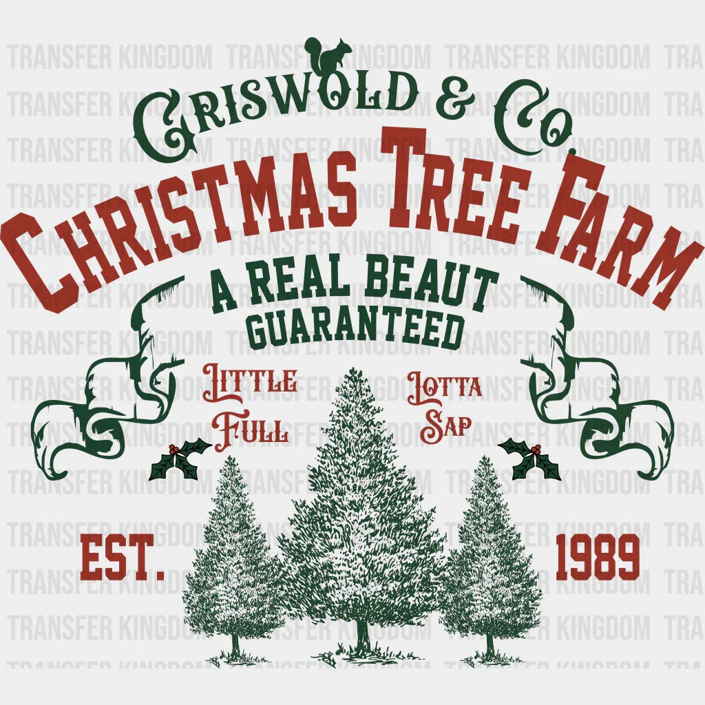 Griswold Tree Farm Christmas Design - Dtf Heat Transfer