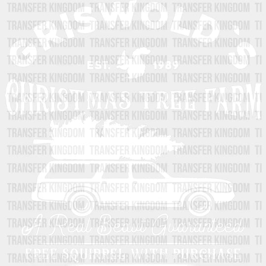 Grisworld Xmas Tree Farm Christmas Design - Dtf Heat Transfer Unisex S & M ( 10 ) / Light Color See