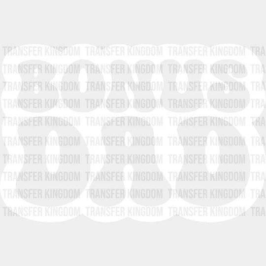 Groovy Bonus Dad - Father’s Day Dtf Heat Transfer Unisex S & M (10’’) / Light Color Design