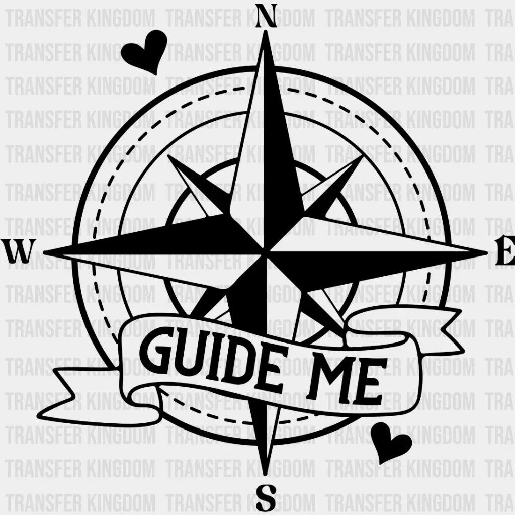 Guide Me - Boyfriend-Girlfriend Dtf Heat Transfer Unisex S & M (10’’) / Dark Color Design See